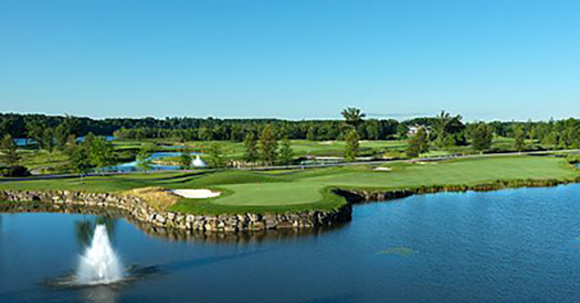 lush golf course