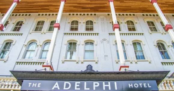 Exterior of Adelphi Hotel