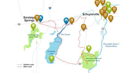 champlain canal map